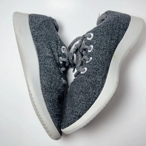 Allbirds Grey Wool Low Top  Runner Shoes - Picture 9 of 11